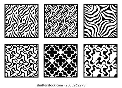 Abstract black texture with white background

