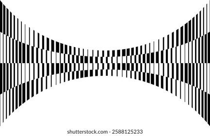 abstract black thin to thick bulge line pattern suitable for background.