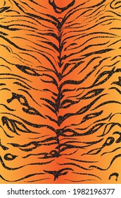 Resumen de rayas de tigre negras, fondo de diseño de piel de animal exótico.