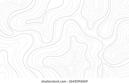 Abstractas negro Mapas topográficos Anuncio de línea de contorno de patrón en textura Fondo