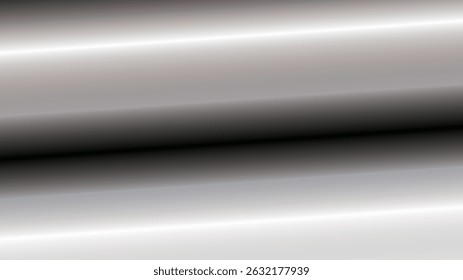 Abstract black transparent background with brushed steel texture and shiny metallic lines