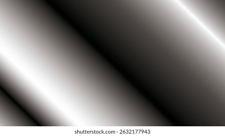Abstract black transparent background with brushed steel texture and shiny metallic lines