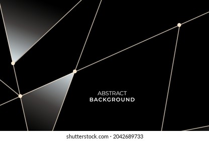 abstract black triangle background banner design.