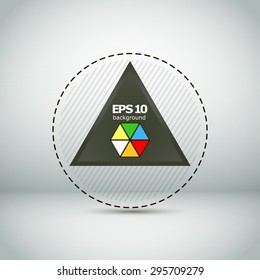 Abstract black triangle, background | EPS10 vector illustration