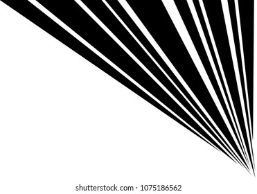 Abstract black triangle line zoom speed on white blank space background vector illustration.