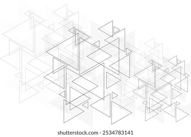 Abstract black triangle modern template .