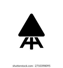 Abstractas triángulo negro con líneas que se cruzan
Un gráfico negro minimalista con un triángulo sólido sobre un símbolo abstracto que se asemeja a líneas que se cruzan o una forma de 'A'.