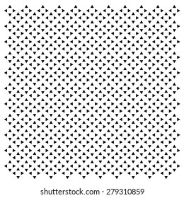 abstract black triangles texture on white background
