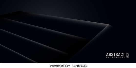 Abstract black vector background. Air Vent Grille closeup background.