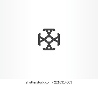 Abstract black vector elements symbol logo design