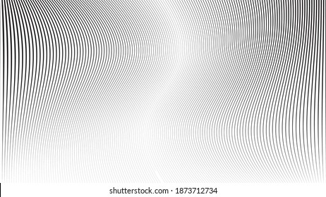 Abstract Black vertical Striped Background . Vector