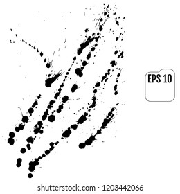 Abstract black watercolor paint splash background. black watercolor splash isolated on white