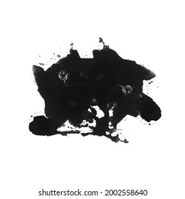 Resumen de fondo de textura de color de agua negro. Vector de salpicadura de color de agua