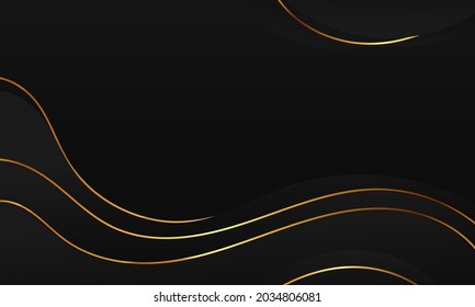 Abstract black wave geometric background. Modern background design. Liquid color. Fluid shapes composition. Fit for presentation design. website, basis for banners, wallpapers, brochure, posters