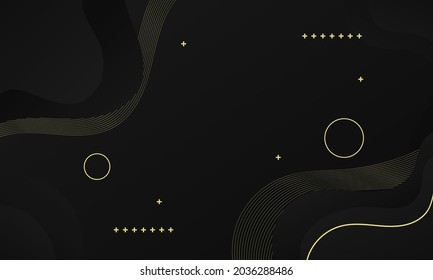 Abstract black wave geometric background. Modern background design. Liquid color. Fluid shapes composition. Fit for presentation design. website, basis for banners, wallpapers, brochure, posters