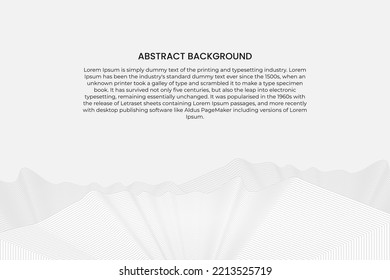 líneas de onda negra abstractas sobre fondo blanco, plantilla vectorial para sus ideas, textura de líneas monocromáticas, textura de líneas onduladas. Concepto de tecnología futura digital