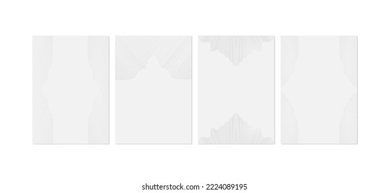 abstract black wave lines poster or cover design template. Digital future technology concept