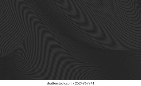Abstract black wave pattern with subtle texture creating a sense of movement and depth