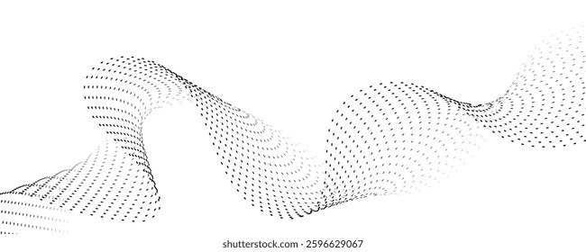 abstract black wave vector background