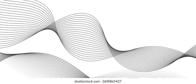 abstract black wave vector background. eps10