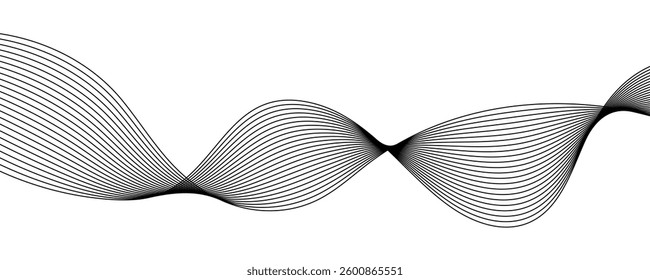 abstract black wave vector background. eps10