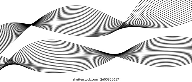 abstract black wave vector background. eps10