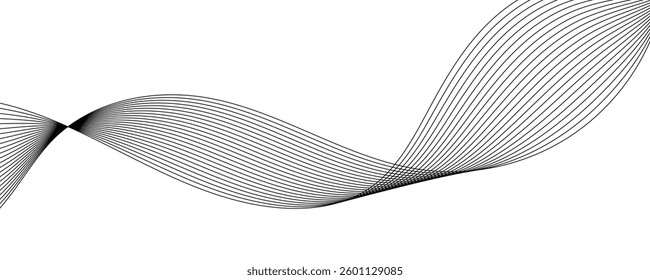 abstract black wave vector background. eps10