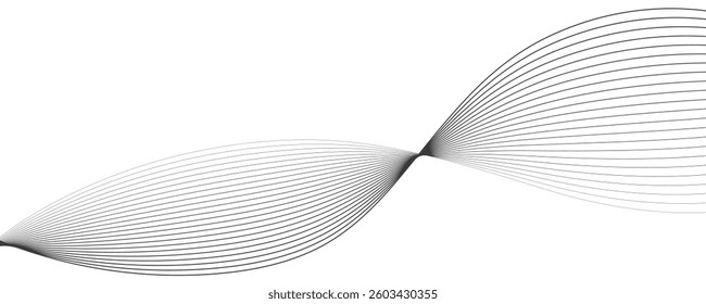abstract black wave vector background. eps10