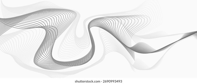 Modelo de banner de vetor de onda preta abstrata. eps 10 vetor