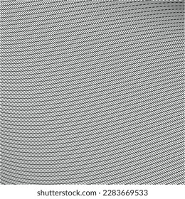 Abstract black waved lines isolated on white background
