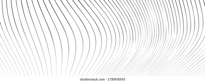 líneas onduladas negras abstractas fondo vectorial moderno
