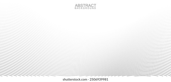 Fondo de Vector de líneas onduladas negras Abstractas para diseño moderno, patrón de onda elegante, gráfico minimalista, arte Abstractas monocromo