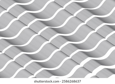 Abstract black and whit wave element for design. Digital frequency track equalizer. Stylized line art background. Vector illustration. Wave with lines created using blend tool.