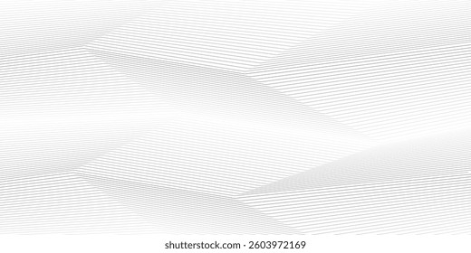 Abstract black and whit wave element for design. Digital frequency track equalizer. Stylized line art background. Vector illustration. Wave with lines created using blend tool.