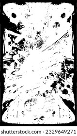 Abstract black and white background of blots