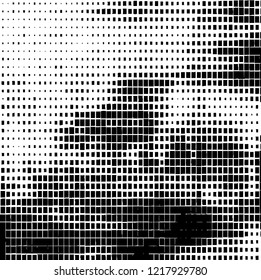 Abstract black and white background. Chaotic vector pattern