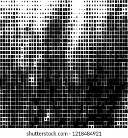 Abstract black and white background. Chaotic vector pattern