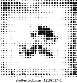 Abstract black and white background. Chaotic vector pattern