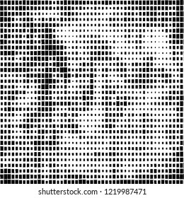 Abstract black and white background. Chaotic vector pattern