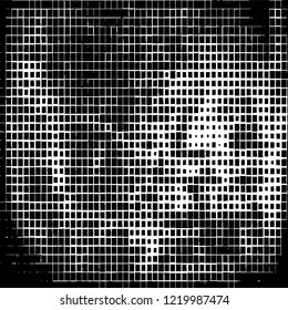 Abstract black and white background. Chaotic vector pattern