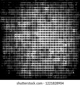 Abstract black and white background. Chaotic vector pattern