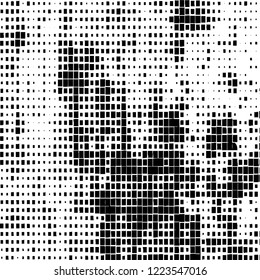 Abstract black and white background. Chaotic vector pattern