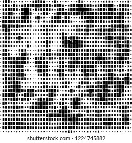 Abstract black and white background. Chaotic vector pattern