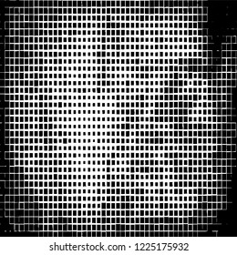Abstract black and white background. Chaotic vector pattern