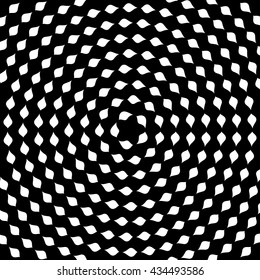Abstract Black and white background. Black and white abstract background with a circular ornament with white leaves on a black background.