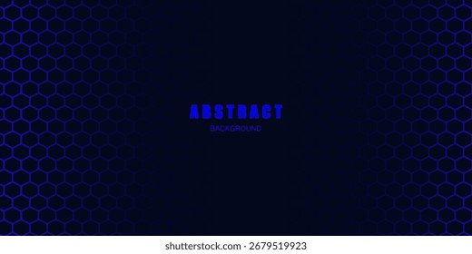 Abstract black and white background consisting of hexagons. Halftone background. Gradient illustration.