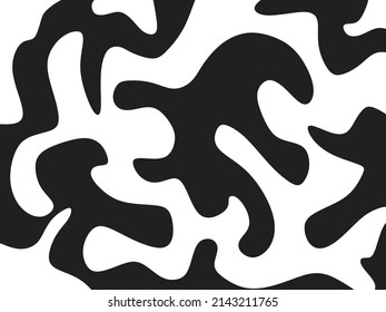 Abstract black and white background with cute oil painting texture pattern