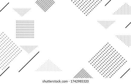 Abstract Black and white background Fluid shapes composition and trendy gradient shapes composition vector design