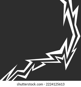 Abstract black and white background with geometric sharp arrow line and with some copy space area
