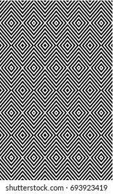 Abstract black and white background, Geometric seamless pattern. Simple regular background. Vector illustration